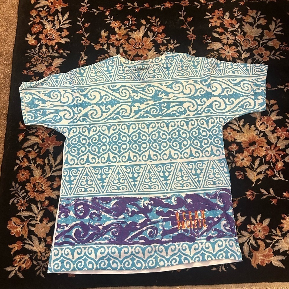 Vintage 90’s Ocean Pacific OP Short Sleeve Graphic T-Shirt - Picture 2 of 8